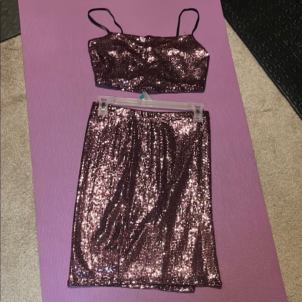 Sparkling Sequin Two-Piece Set